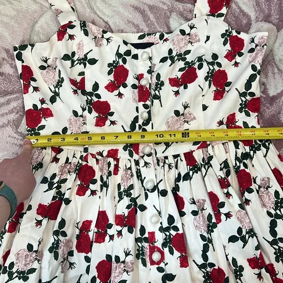 Collectif Jemima Rose Dance Swing Dress - Picture 9 of 13